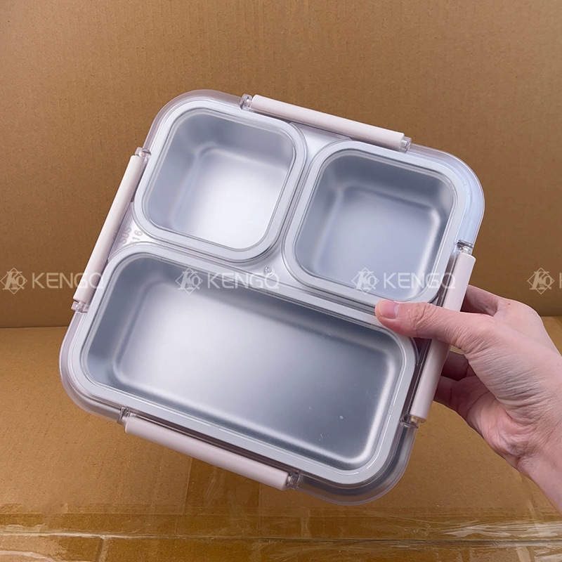 304食品级不锈钢饭盒分格带盖2025新款微波炉加热上班族便当餐盒|undefined