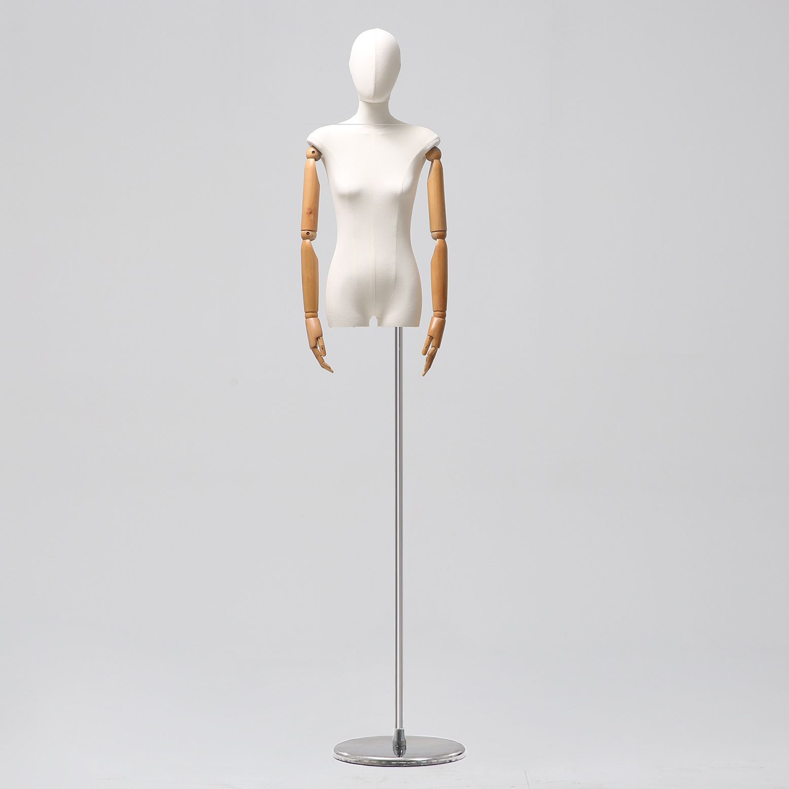 Tienda de ropa de estilo coreano cuerpo plano de alto nivel de mujer mitad de ventana de ropa de mujer muñeca plataforma de exhibición de cuerpo grueso nuevo pecho pequeño