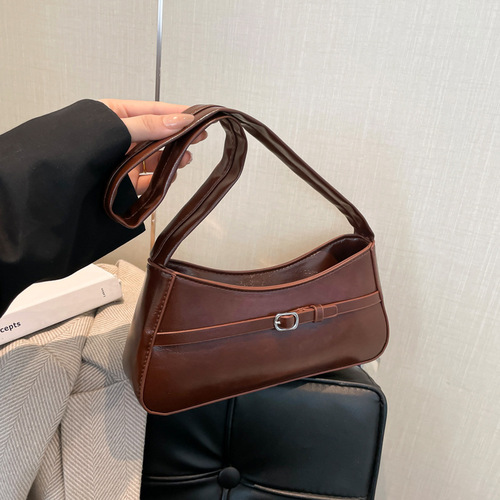 Ladie's Minimalist Handbag, Cute 2025 Spring Fashion Ins Casual Single Strap Bag for Women