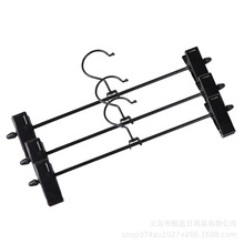 成人加粗圆管铁艺展示架大铁夹 防滑无痕裤架裤夹服装店衣裤夹子