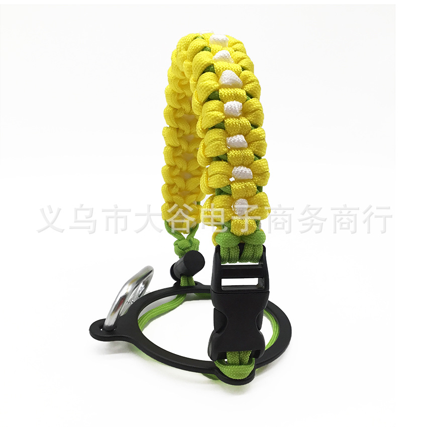 Amazon Venta caliente paraguas cuerda taza mango hidro frasco taza cuerda manejar cuerda todo tipo de cuerda en forma de flor