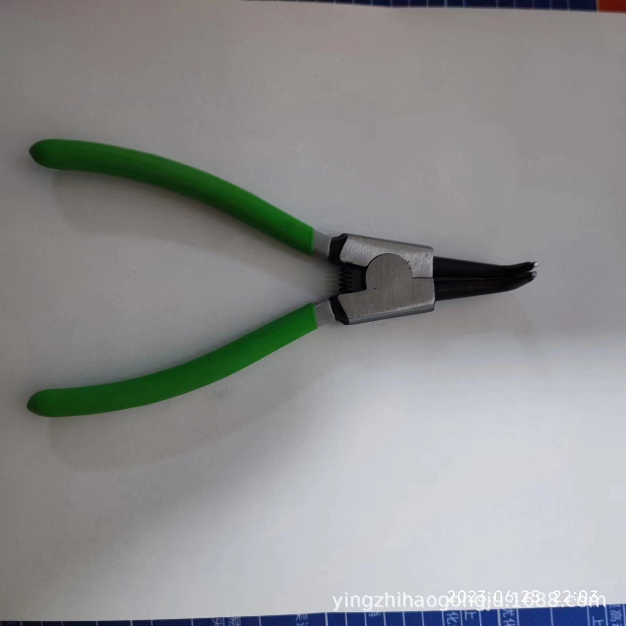 Alicates para circlips de 7 pulgadas 55 # Alicates Mecánicos de Acero al Carbono y Cromo Vanadio, Abrazadera Interna, Abrazadera Externa, Cabeza Recta, Herramienta para Anillos Elásticos
