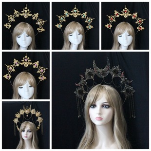 DIY props headwear material bag makeup dance night shop exaggerated handmade crown Baroque self -made crown accessories