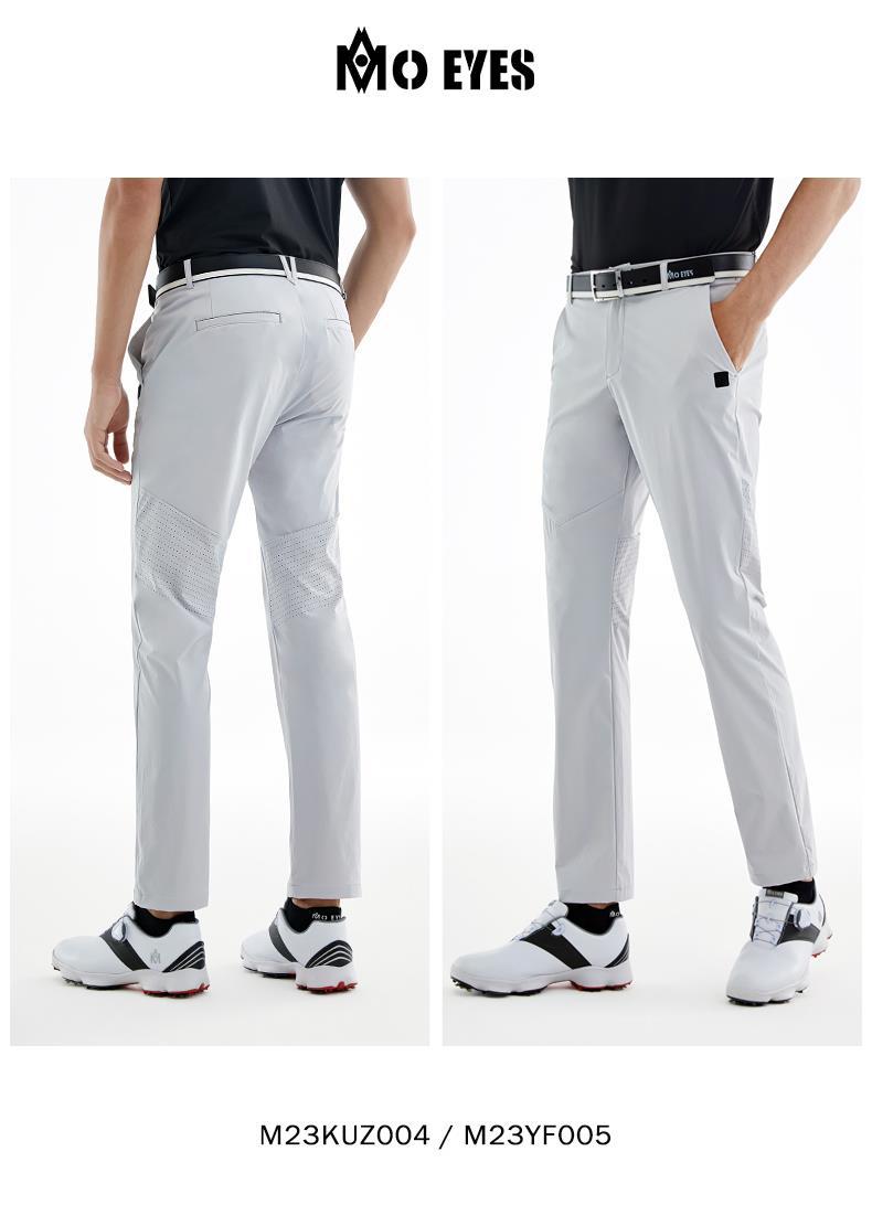 Quần golf nam dài mùa hè Moeyes – chất liệu thấm hút nhanh khô, thoáng khí — M23KUZ004-màu trắng, M23KUZ004-màu xám, M23KUZ004-Đen, M23KUZ004-màu xanh hải quân chi tiết 6