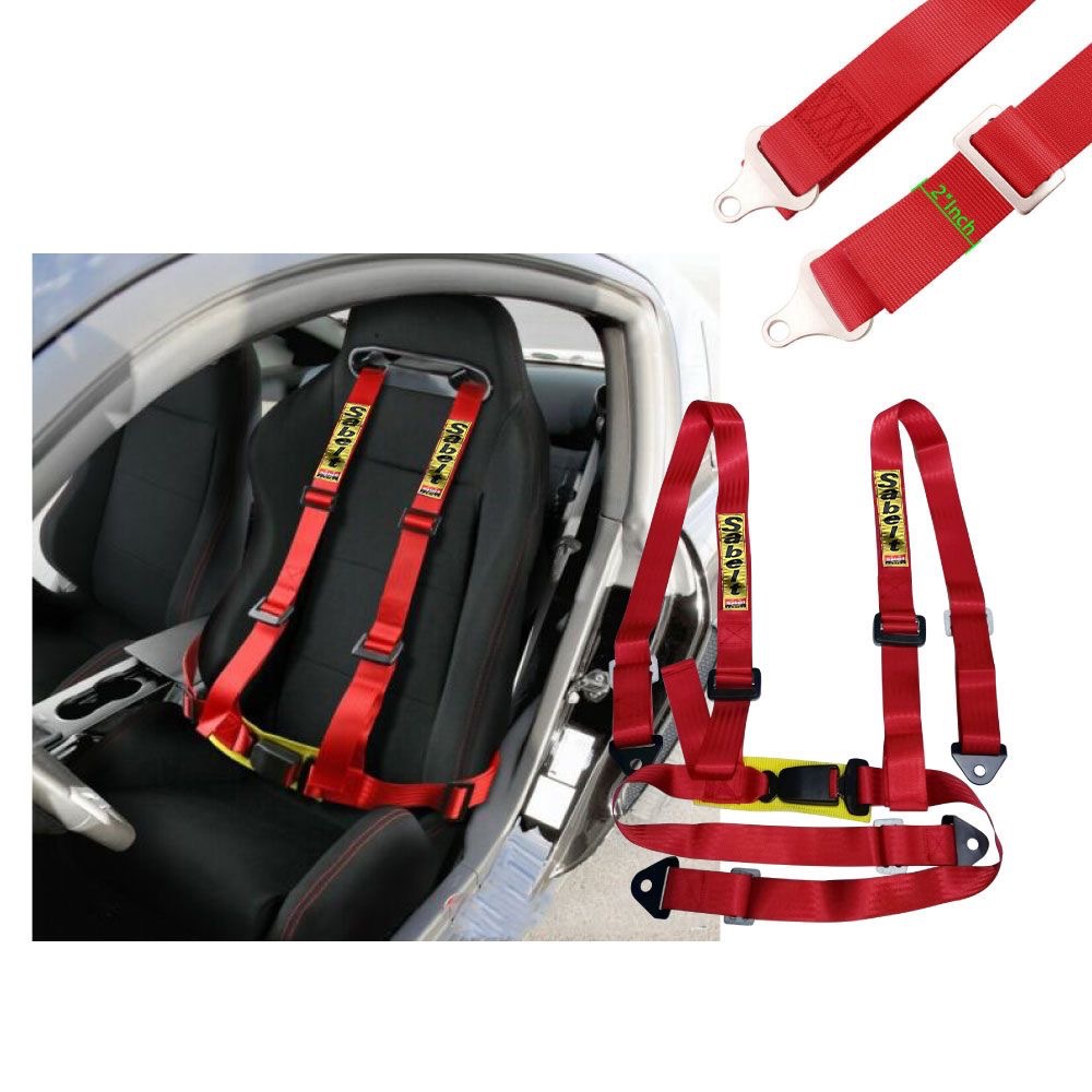 Car Modification 2inch Four-Point Sabeit Safety Belt Suitable for Car Jdm Modification Racing Style Safety Belt
