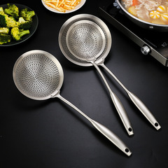 304 stainless steel colander filter scoop large size noodle net sieve household thickened deep-fried hot pot large scoop