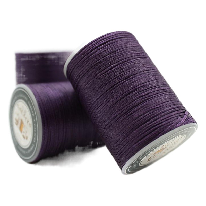 メーカー卸売り0.8mm平ワックス糸手作りポリエステル糸高強度糸16本走馬ワックス糸革具ミシン糸