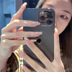 Zhang Kaiyi style wearable nail warm fairy style nail glow nail sticker fake nail manicure set detachable