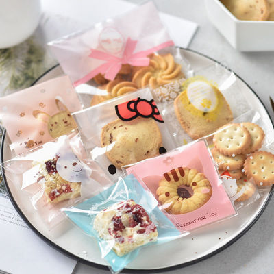 100 nougat Packaging bag Snowflake autohesion Moon cake bags Self-styled Cookies biscuit Pineapple Cake