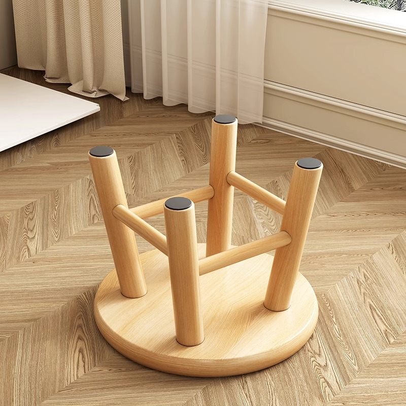 Taburete pequeño hogar sala de estar taburete bajo lindo banco de tela extraíble y lavable Cambio de zapatos taburete respaldo de madera maciza para niños silla pequeña
