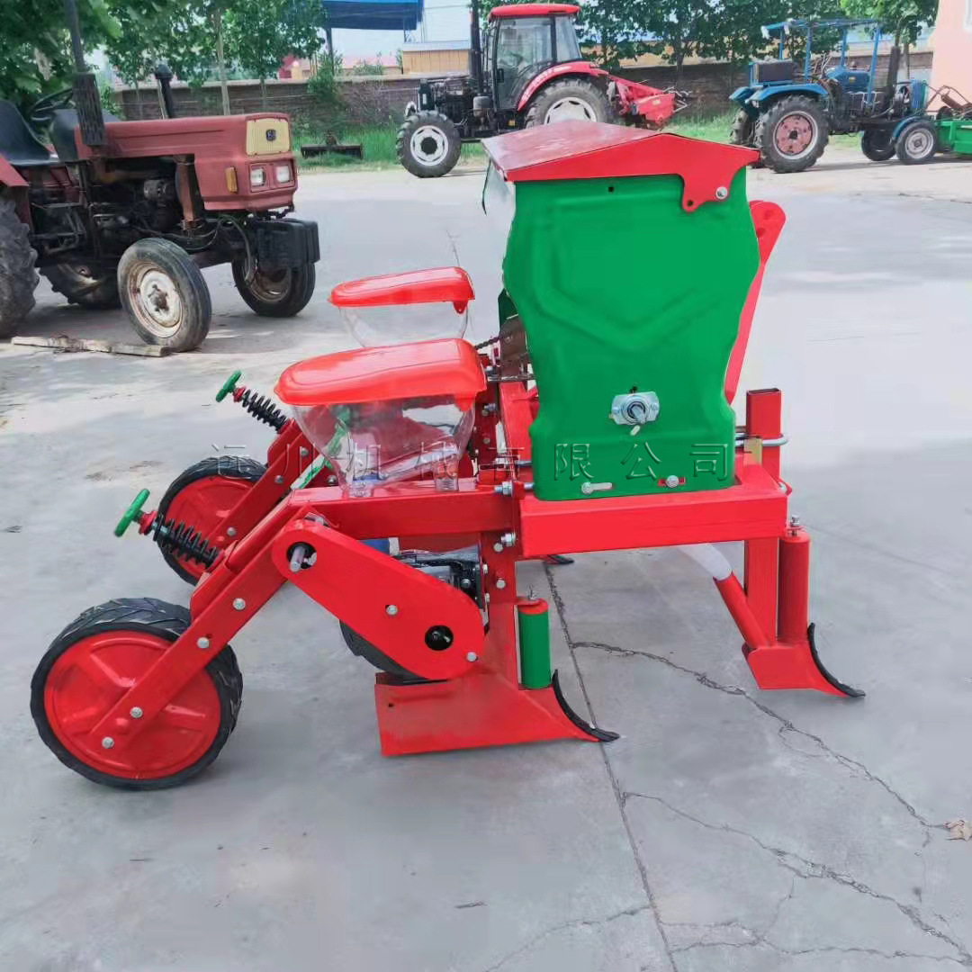悬浮式玉米播种机 四轮拖拉机带玉米 大豆 高粱精播机 施肥机