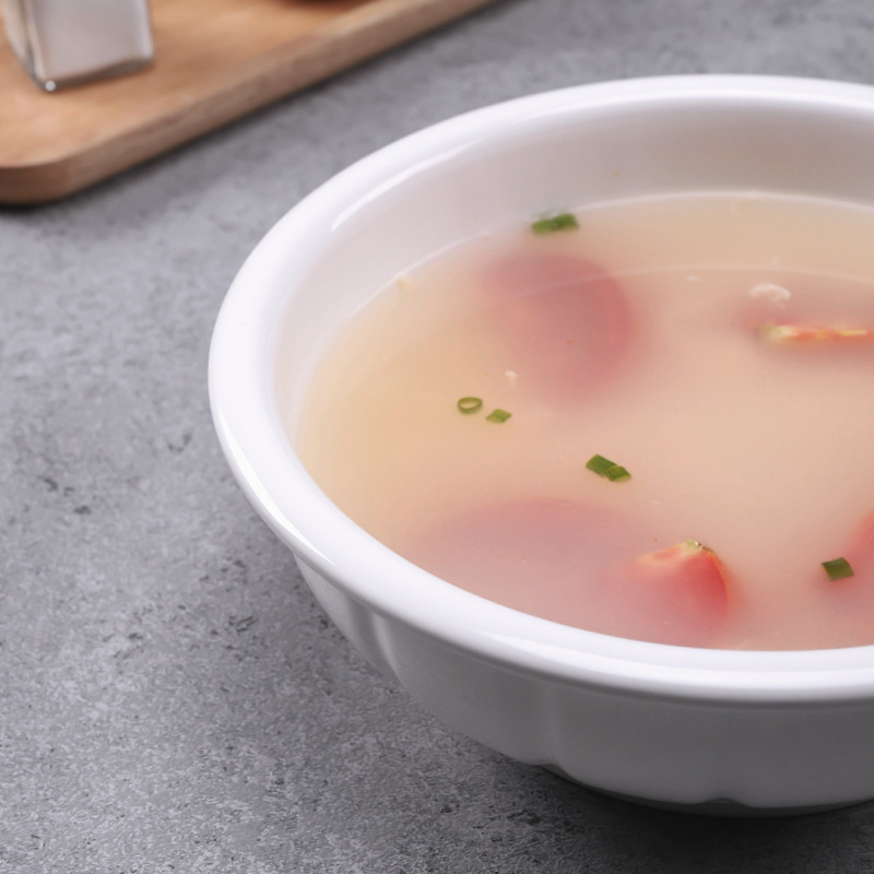 陶磁器のホテルの大きいスープの碗はご飯の大きい碗を詰めます。|undefined