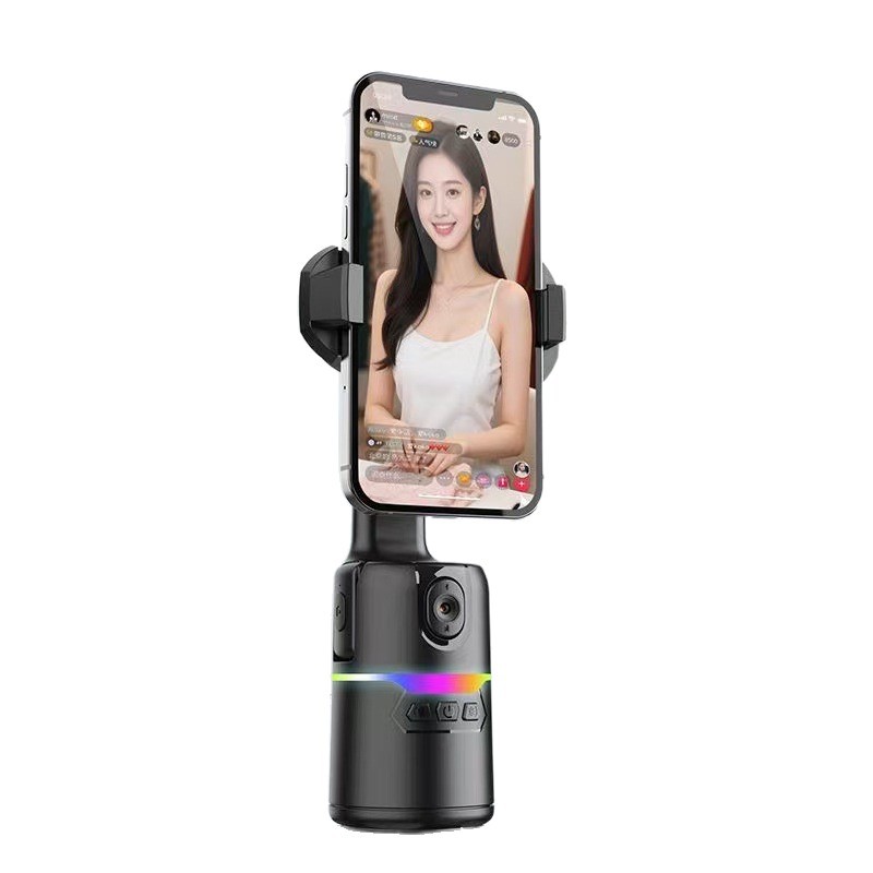 Smart 360 ° Cloud Stand para teléfonos móviles, seguimiento de la foto, artefacto de reconocimiento facial, seguimiento automático, rotación multifuncional para tomar fotos