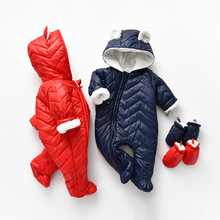 宝宝衣服婴儿连体衣冬季外出服2025小熊男女宝宝长爬服婴儿服ins