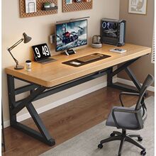 实木书桌全实木简约家用桌北欧台式电脑桌办公电竞工作学生写字桌