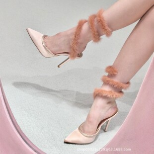 ީ�߰�I��ˮ���ë�p�@���^�����߸�ЬŮ���Ь9.5CM�׷��{�t��