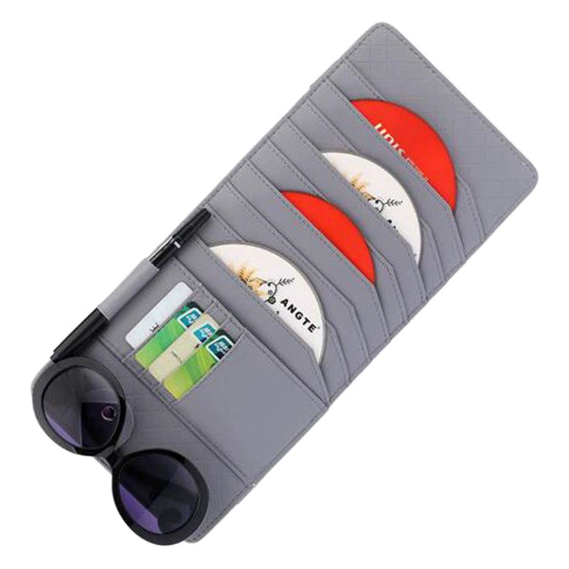 Держатель для CD-дисков на солнцезащитный козырек автомобиля, многофункциональный органайзер для хранения, подвесной держатель для CD-дисков, универсальный автомобильный органайзер для CD-дисков.