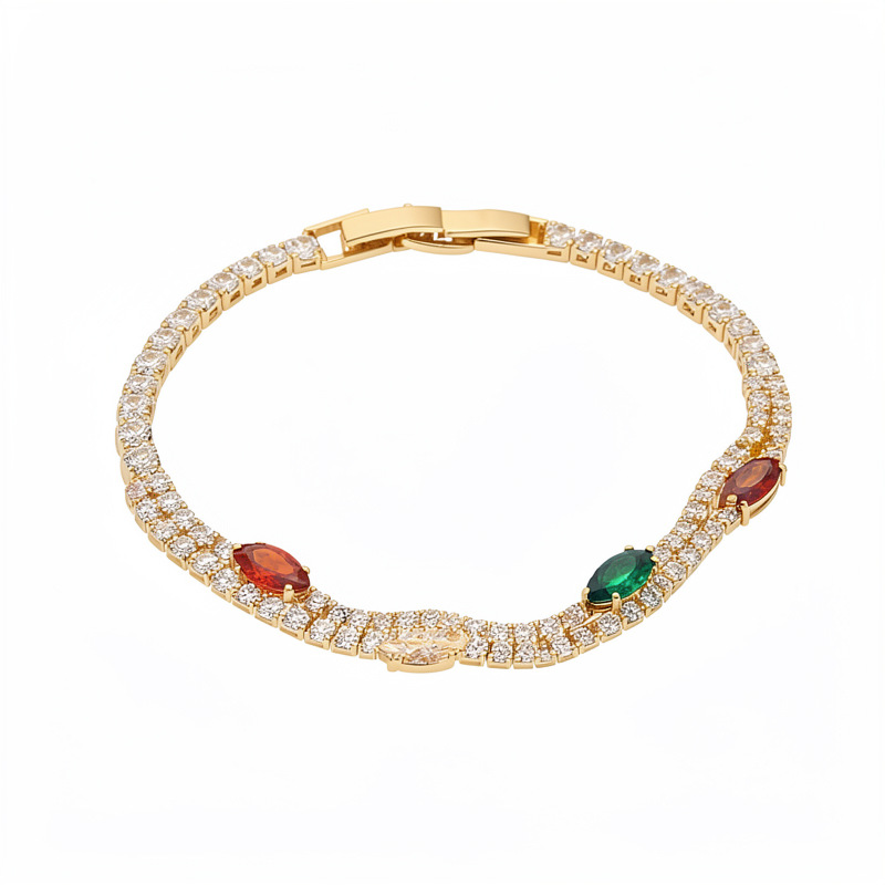 Lujo ligero francés flor de zircon pulsera de hebilla pulsera de alta calidad pulsera de nicho de diseño de moda joyería de mujer