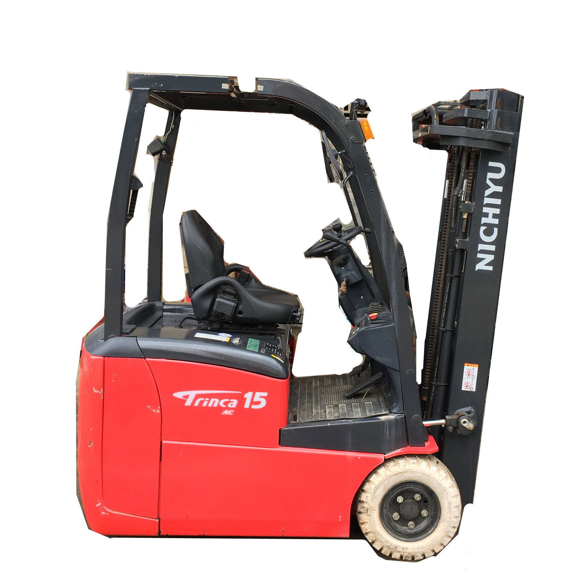 1.5吨力至优叉车三支点平衡重式电动叉车三级全自由提升门架升4米