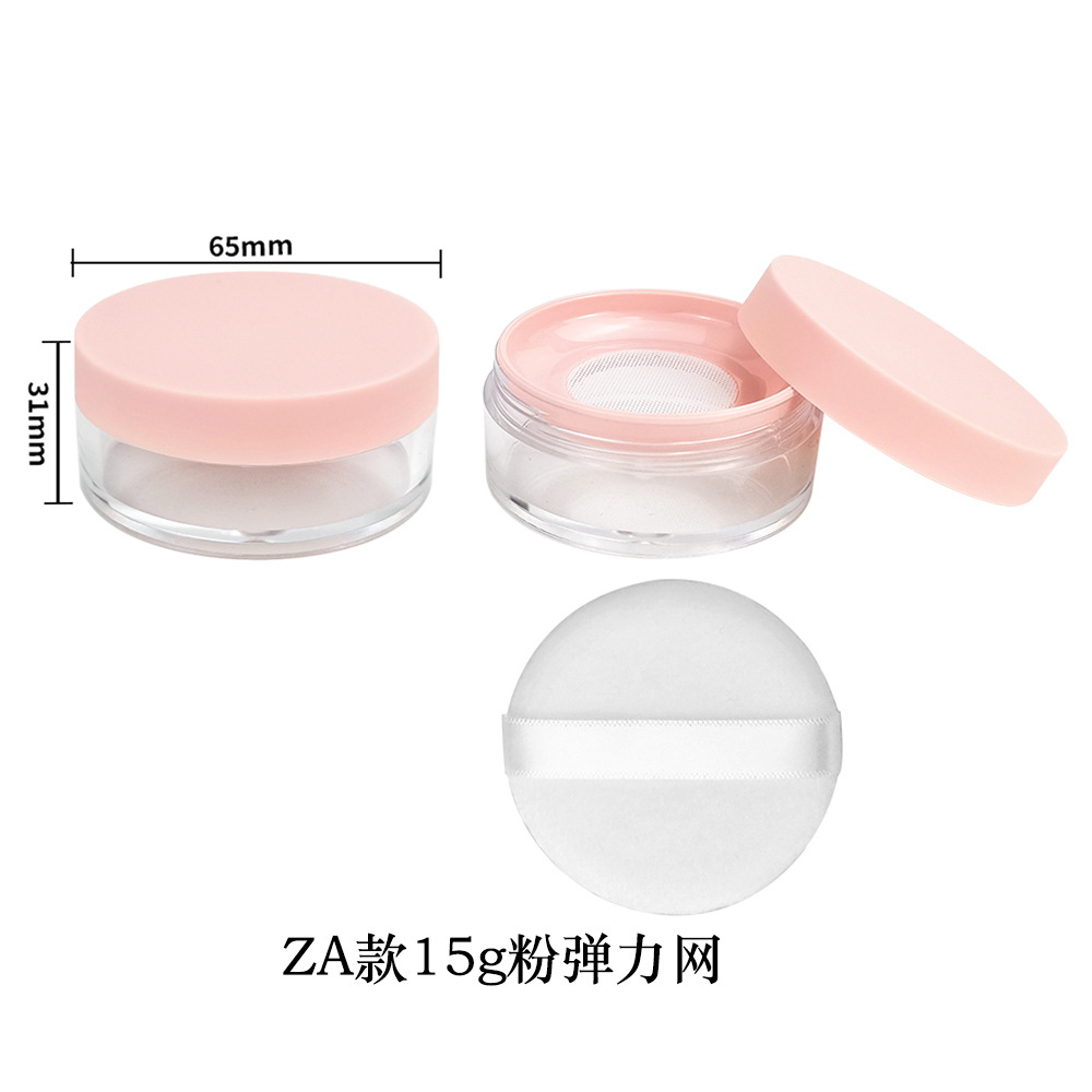 Materiales de embalaje para polvos sueltos en stock: caja dispensadora de polvo suelto ultrafina con tapa abatible y malla elástica grande, para 8g, 15g, 20g.