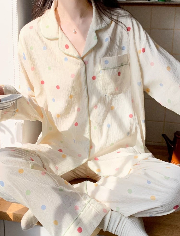 C-클라우드 코튼 컬러 도트