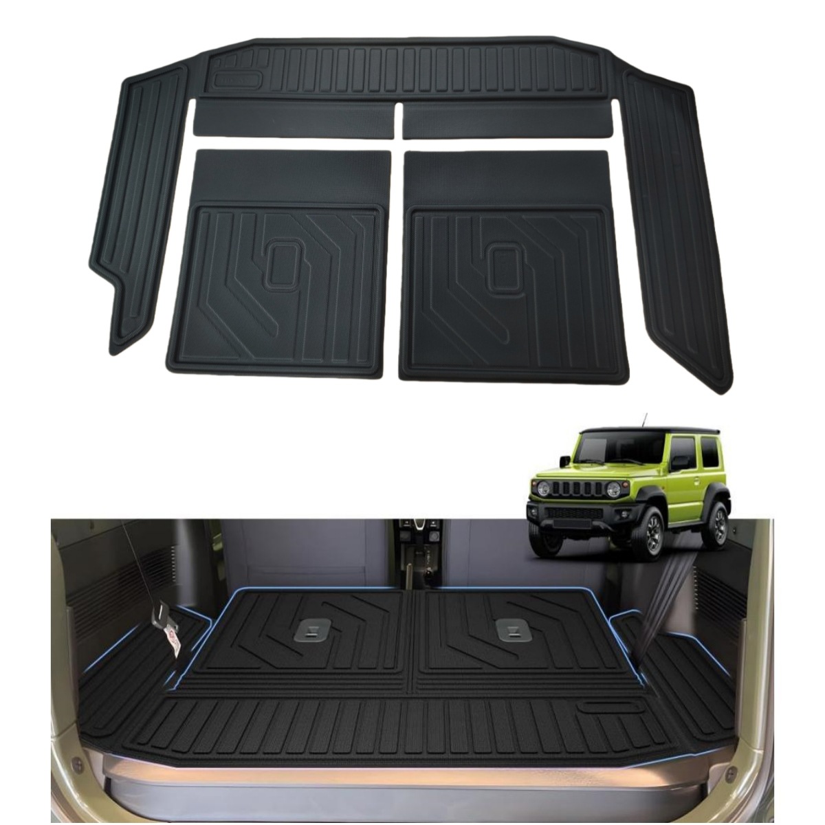 Suitable for 2019 Jimny Jb64 Jb74 Trunk Modification with Seat Backrest and Trunk Mat