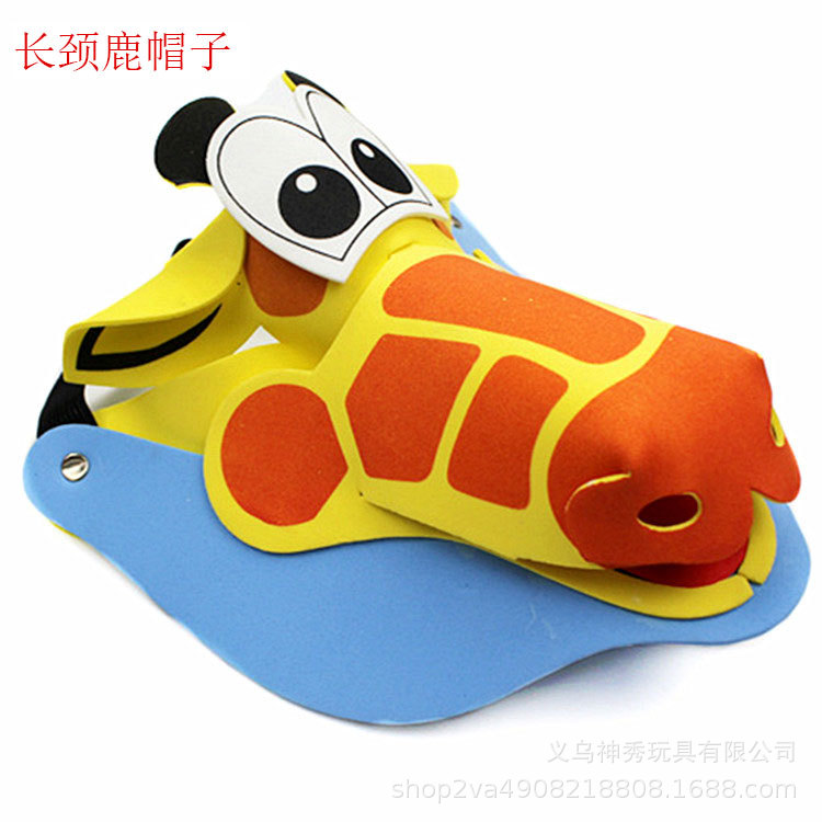 Día del niño Eva sombrero para el sol actividades entre padres e hijos dibujos animados animal tocado doce tocado del zodiaco