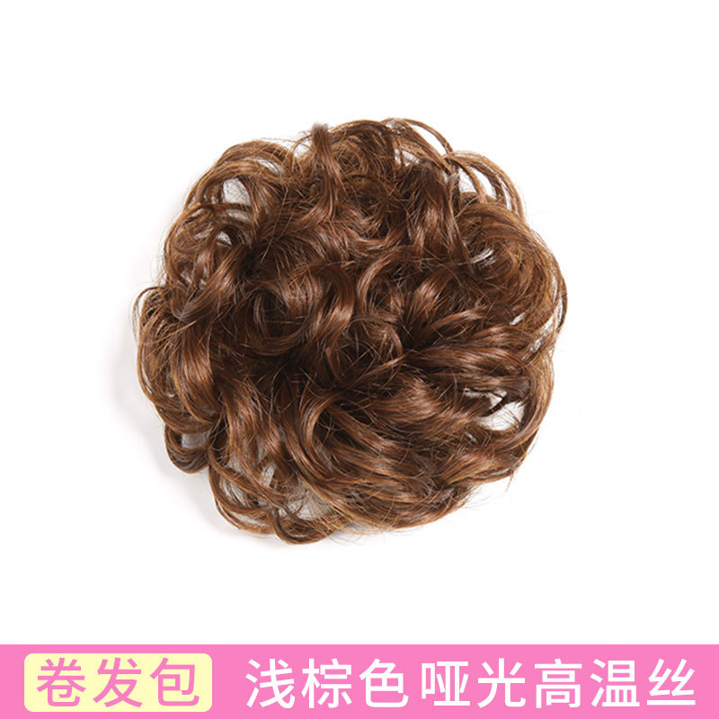 Moño postizo, postizo de moño, moño, moño de cabello lacio, venta directa de fábrica en stock, peinado de moño.
