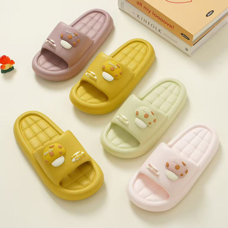 Slippers for Women Indoor Home Eva New Summer Cute Couple Thick-Soled Bathroom Bathing Slippers for Men