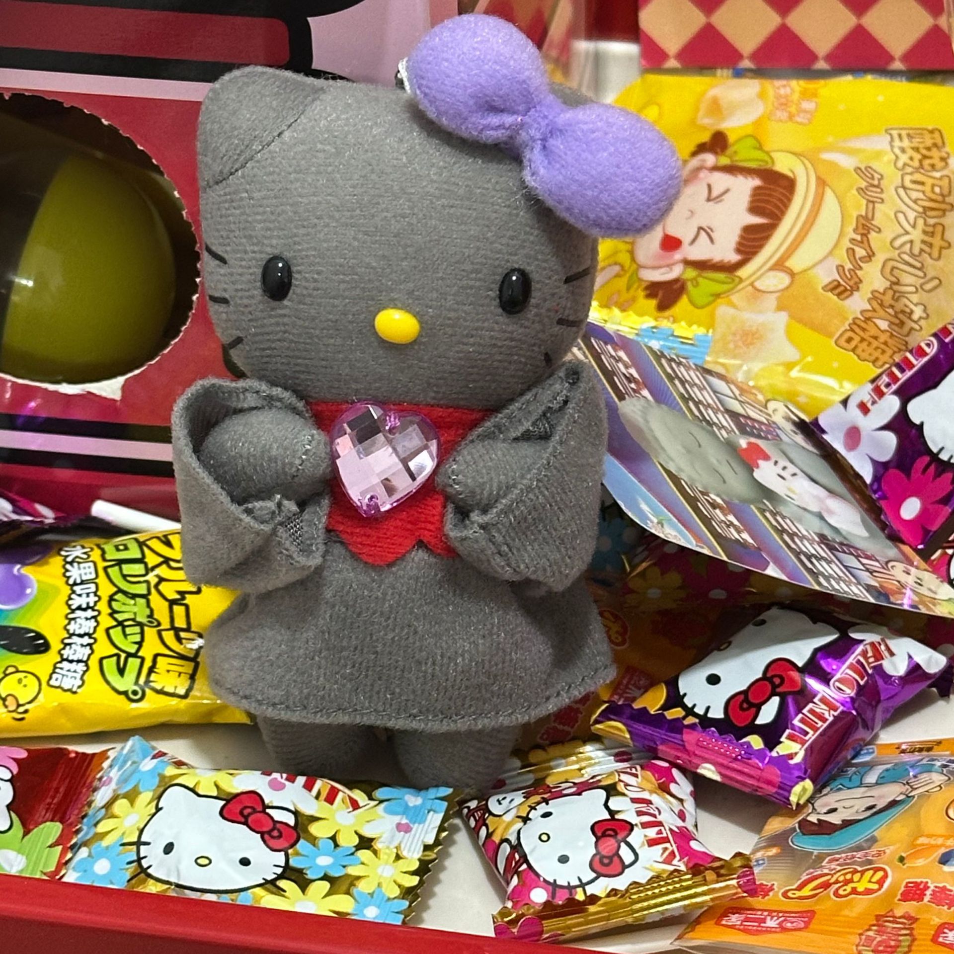 Amor hellokitty muñeca colgante llavero colgante bolsas de regalo bolsas de peluche lindo muñeca colgante lindo