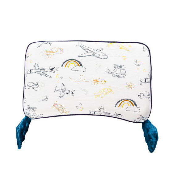 Class A Children's Comfortable Silicone Pillow for All Seasons 3 Months -3 Years Old Baby Pillow Washable Baby Pillow