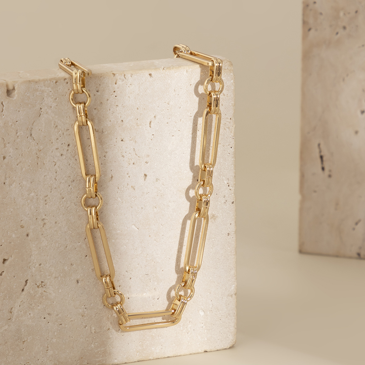 Streetwear Solid Color Iron Plating Womenu0027S Choker