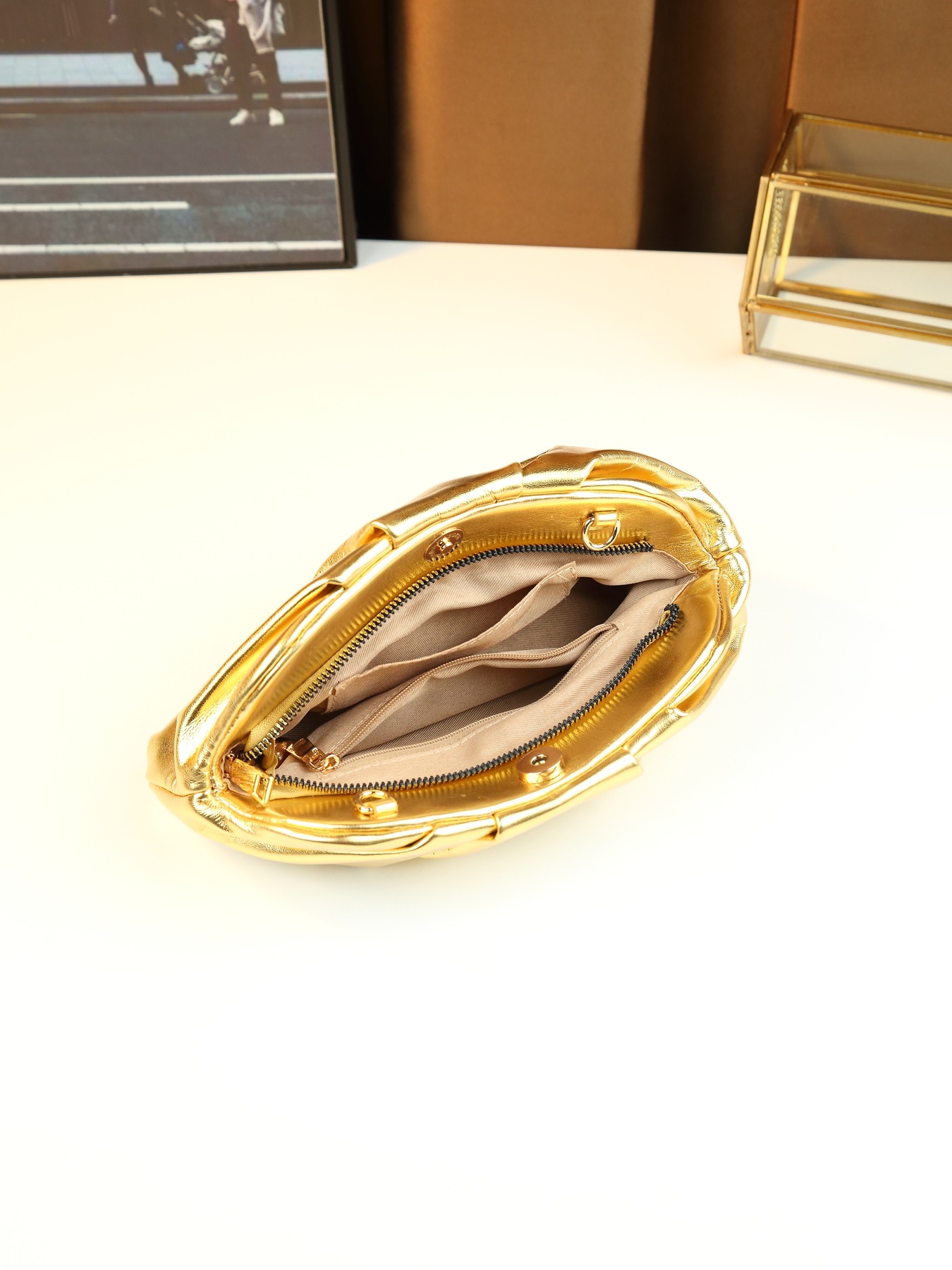 Borsa a nuvola plissettata donna borsa a tracolla versatile_voghion.com