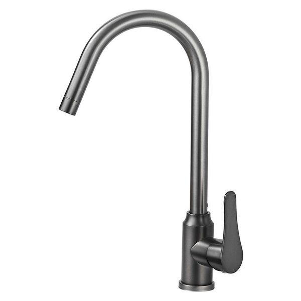 Kitchen faucet stainless steel gun gray hot and cold water sink…