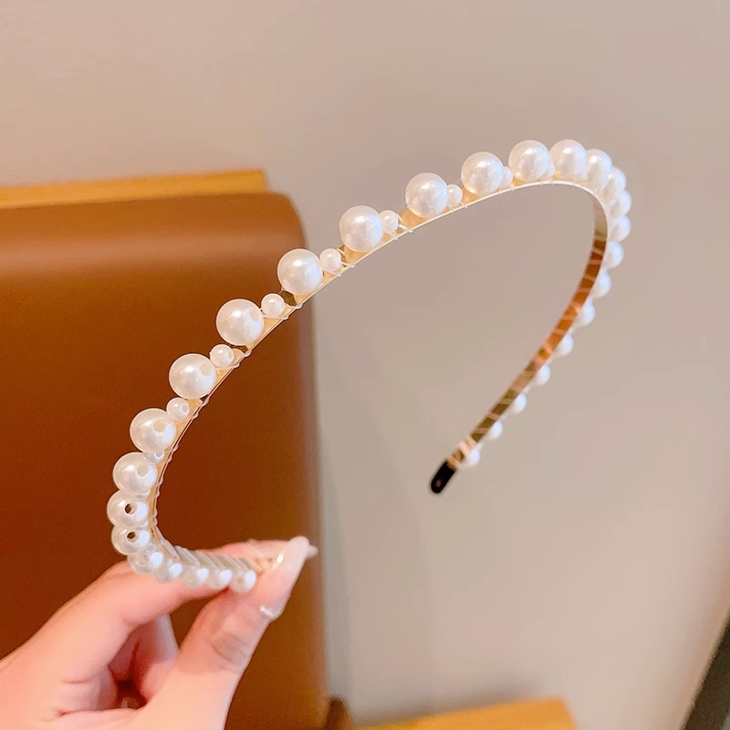 Super Hada niña princesa tocado horquilla de alto sentido de los niños perla diadema niña Mori Hada belleza no apretado pelo paquete