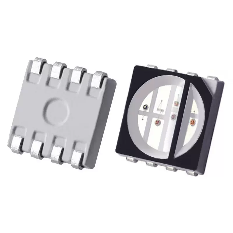 5050医美理疗灯珠 黑面四芯四色八脚六合一光谱面膜仪led厂家直供