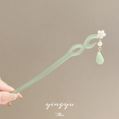 Modern Minimalist Cold Sensation Braid Hairpin for Women, Summer, Unique and Sophisticated Style, Qipao Hairpin, Everyday Ancient Style Hair Accessories