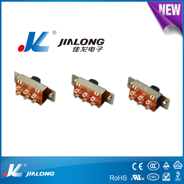 JL佳龙电子SS-22I02电子玩具开关 大电流拨动开关 推动电源开关
