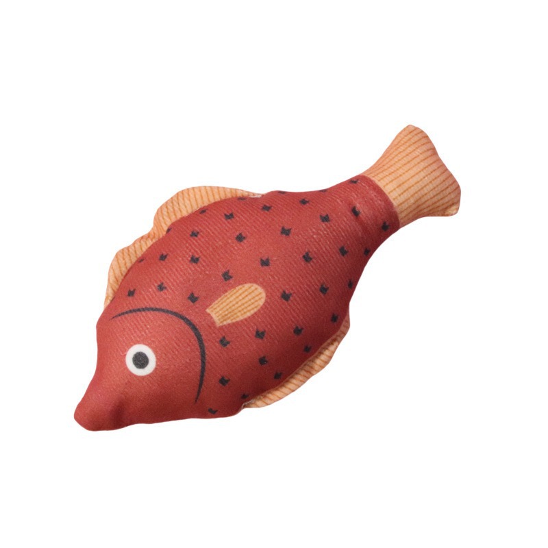 Juguete de Pez Simulado con Hierba Gatera de Peluche, Alivio de Estrés, para Gatos