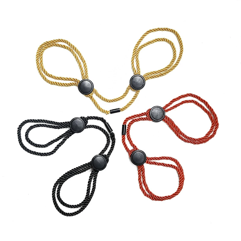 Bondage Rope Cuffs, Adjustable Dual-Loop Restraints, Lightweight 0.06 kg, Multi-Color