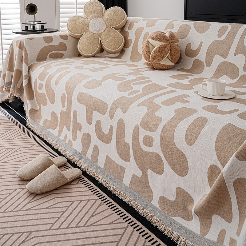 Doppelseitige Chenille Sofadecke Für Alle Jahreszeiten Komplett_voghion.com