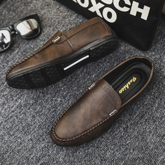 Doudou Shoes Men's 2023 Spring New Casual Loafers Driving One-Step Internet Celebrity Men's Shoes Lightweight Summer Trendy Shoes