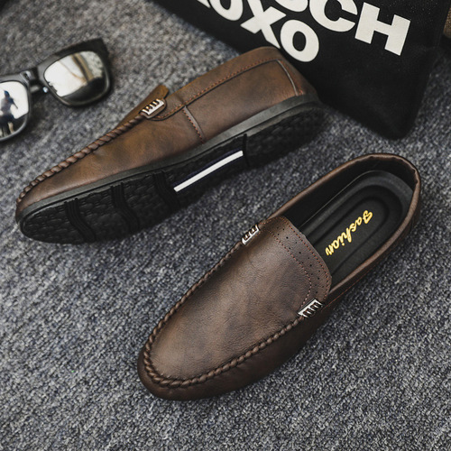 Doudou Shoes Men's  Spring New Casual Loafers Driving One-Step Internet Celebrity Men's Shoes Lightweight Summer Trendy Shoes
