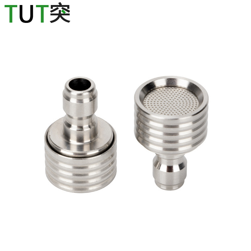 跨境高压清洗机1/4快插洗车水枪花洒园林浇花洗轮胎不锈钢喷头