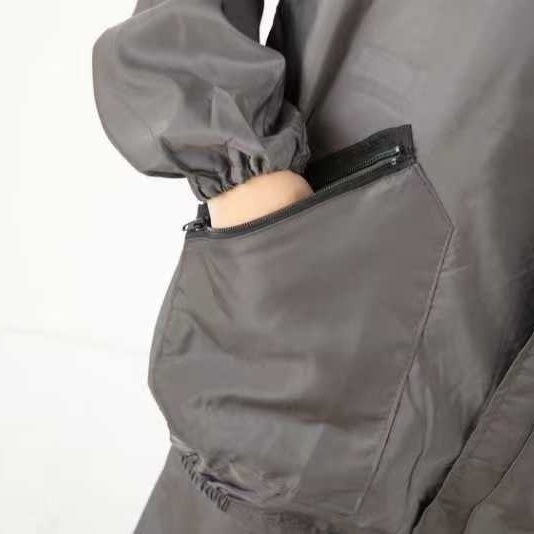 防尘岩棉防水透气防油工作服分体防护服宽松耐磨男女套装同款连帽