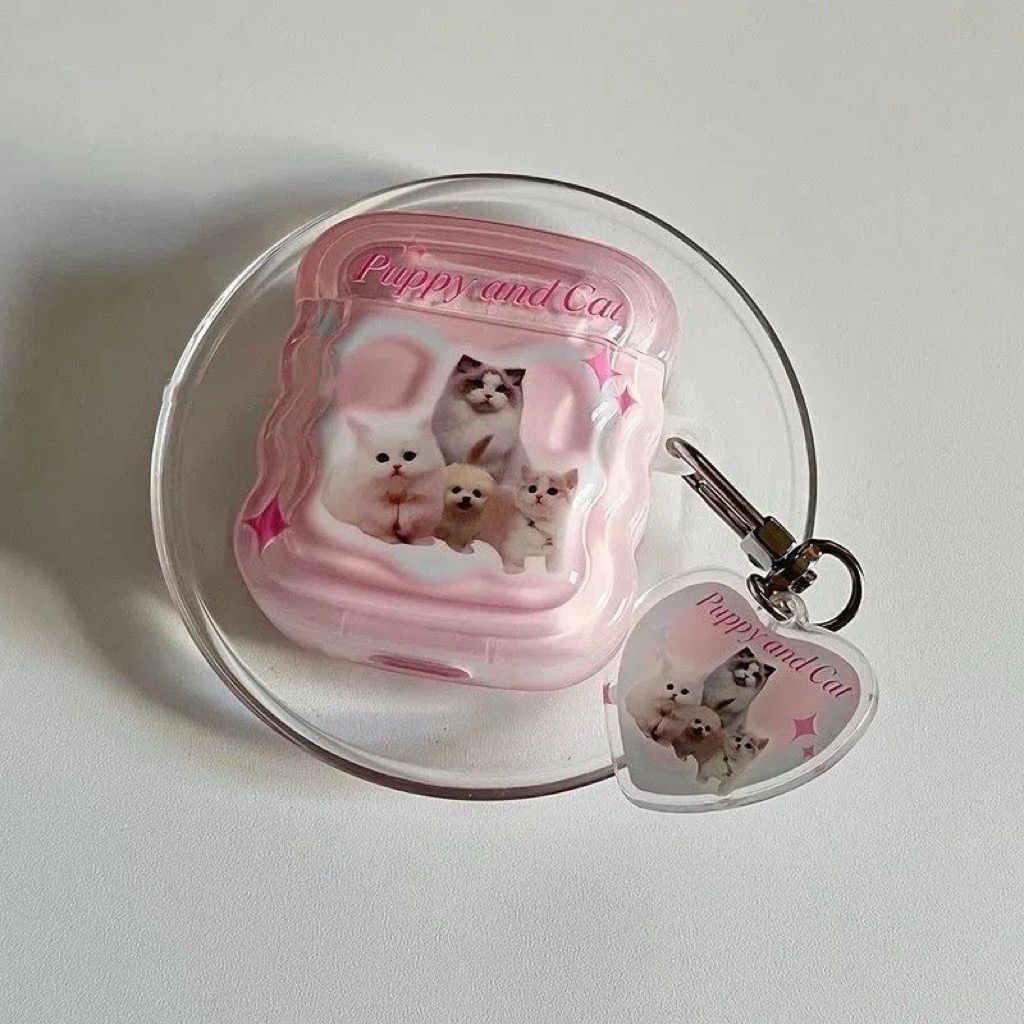 Gatos de amor adecuados para airpodspro3 auriculares huaqiangbei 5 generación airpods 4 generación cubierta protectora bluetooth