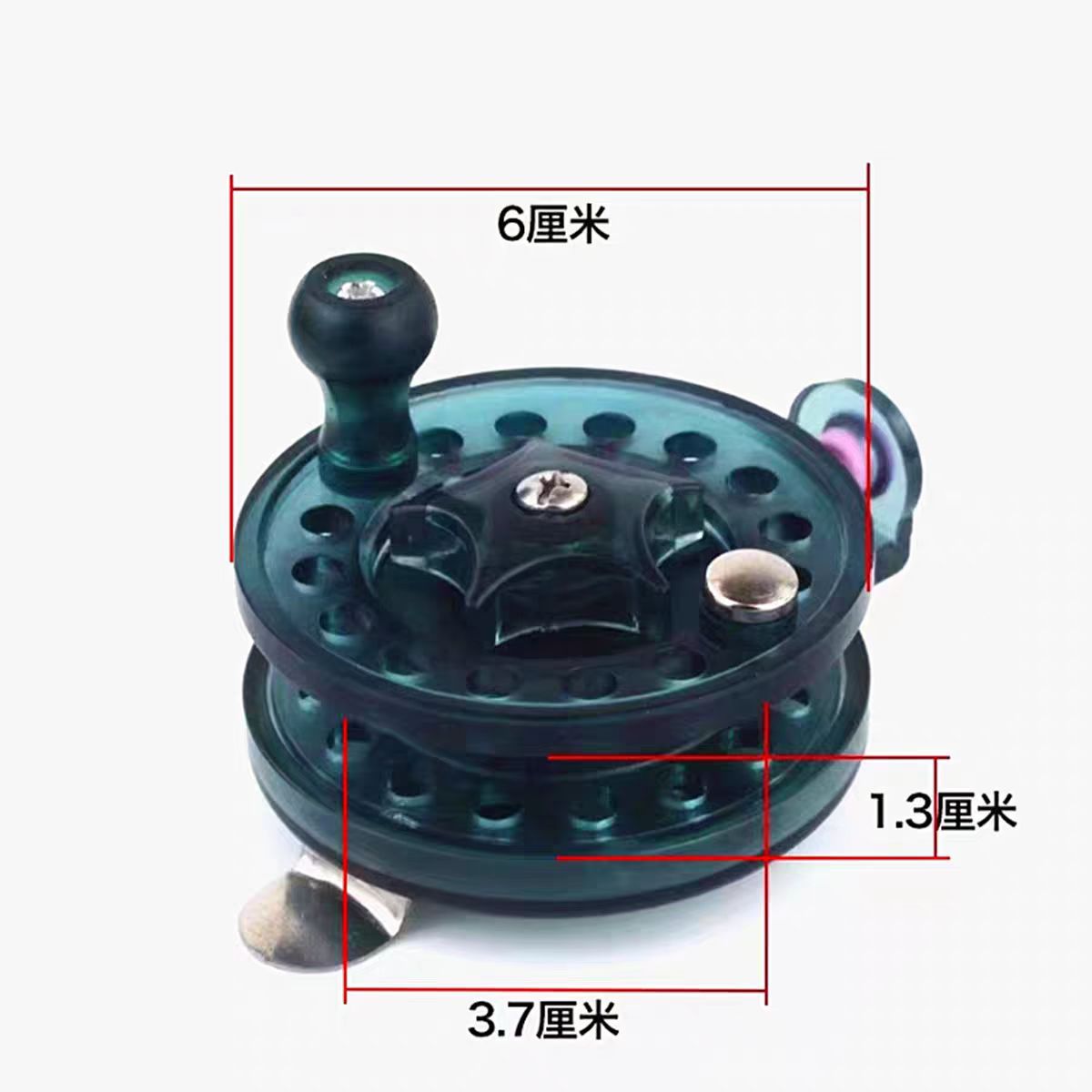 Winter fishing wheel, ice fishing wheel with leakage force, plastic metal axis fishing reel, ultra-light front beater rod modified traditional fishing 2