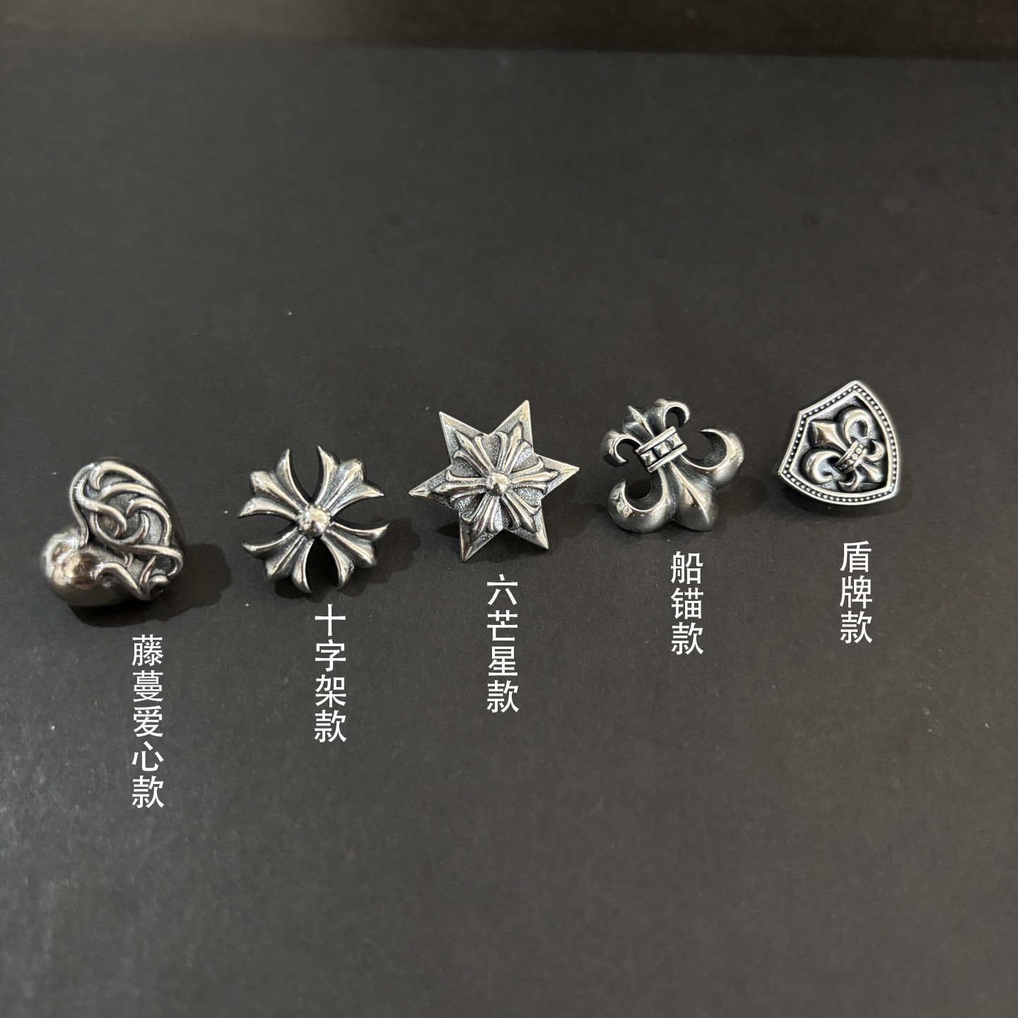 Crowe Trendy Style Retro Distressed Brooch Thai Silver Simple Waist-Cinching Matchinging Pin Fashion Wear Accessories