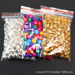 Electroplated Iron Bell with Gold, Silver, and Colorful Sesame Open Bell, Children's Bracelet and Ankle Chain Gift Box Decorative Metal Bell