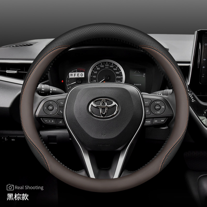 Steering wheel — Toyota RAV4 Highlander Camry - corolla-black-brown-slip-on-ultra-thin